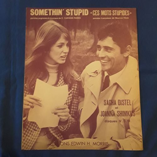 Sacha Distel - Joanna Shimkus - Somethin' Stupid - Ces Mots Stupides