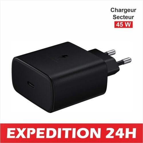 45w Pour Samsung Chargeur Secteur Rapide S22 Ultra-S22 Plus-Tab S8-Tab S8 Ultra-Tab S8 Plus-Tab S7-Tab S7 Fe-Tab S7 Plus Chargeur Ra