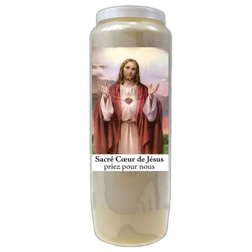 Bougie sacré coeur de jésus neuvaine