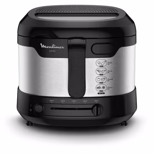 Moulinex Uno AF215D10 - Friteuse - 1.8 litres - noir/inox