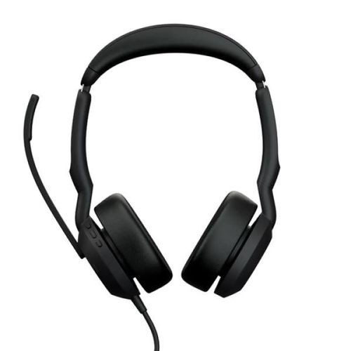Jabra Evolve2 50 MS Stereo - Micro-casque - sur-oreille - sans fil, filaire - Suppresseur de bruit actif - USB-C, USB-A - Certifié pour Microsoft Teams