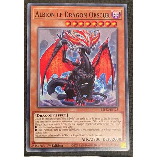 Yu Gi Oh Mp22 Fr125 Albion Le Dragon Obscur
