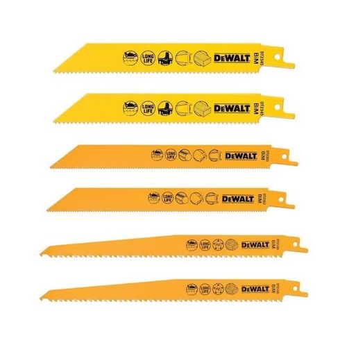Lame DEWALT pour scie sabre - Coffret de 6 - DT2444-QZ