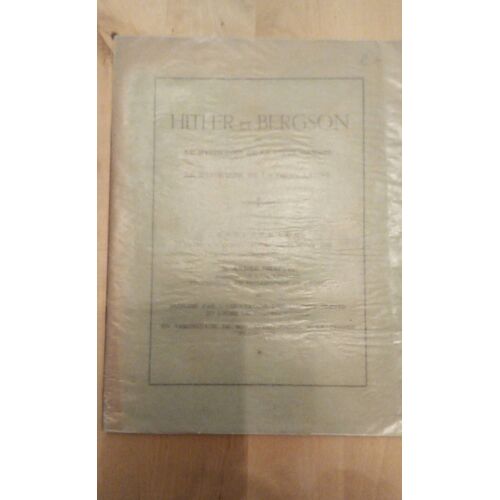 Hitler Et Bergson Ou Le Mysticisme De La Croix Gammée, 1933