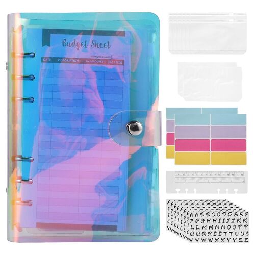 38 Pcs Budget Organisateur Classeur Cash Envelope System, Autocollants, Feuilles De Budget, Pvc Sacs, Pour Money Pl