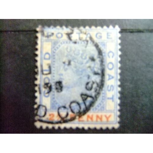Côte De L'or - Costa De Oro - Gold Coast 1884 Reina Victoria Yvert 15 Fu