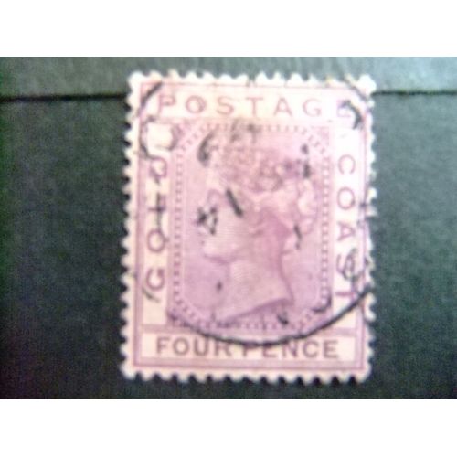 Côte De L'or - Costa De Oro - Gold Coast 1884 Reina Victoria Yvert 17 Fu
