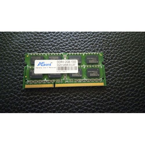 ASINT SSZ3128M8-EDJEF 2GB SODIMM DDR3 PC10600(1333)