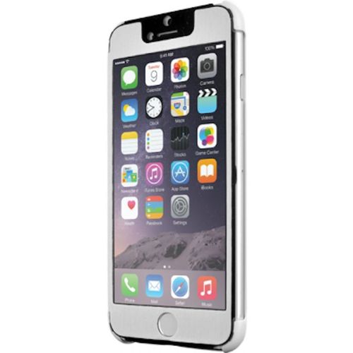 Etui Folio A Fenetre Iphone 6 6s (4"7) Blanc Eco-Cuir (Pu)