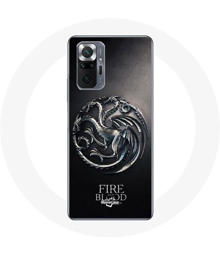 Coque Pour Xiaomi Redmi Note 10 Pro Game Of Thrones Targaryen De Feu Et De Sang