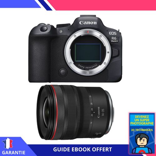 Canon EOS R6 Mark II + RF 14-35mm f/4 L IS USM + Ebook ""Devenez Un Super Photographe"" - Appareil Photo Canon