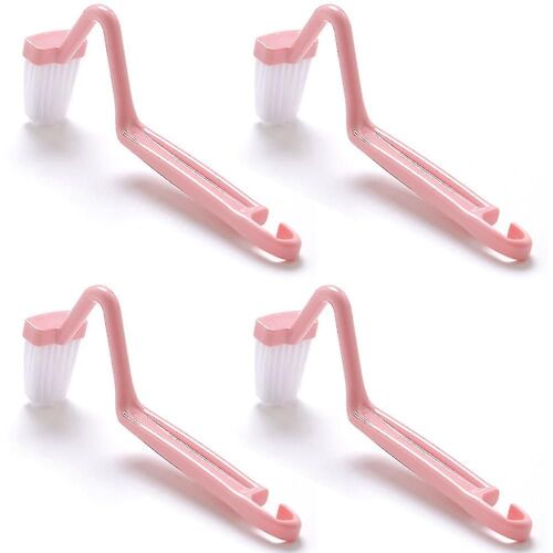 Brosse de toilette incurvée De type V En plastique Coin de toilette Jante de nettoyage Brosse de nettoyage Brosse de bord de toilette Brosse