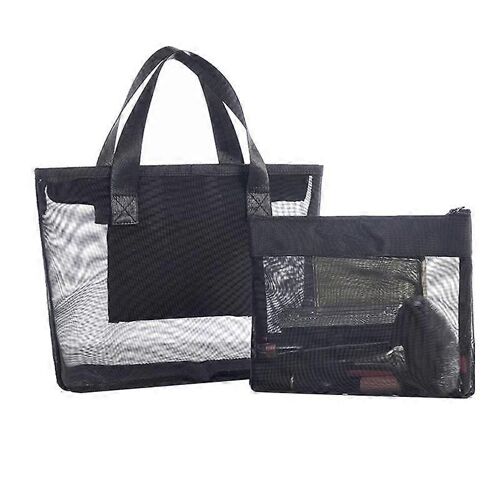 Sac de plage d'été pour serviettes Sac de plage en maille pour jouets Sac fourre-tout de plage étanche pour sous-vêtements