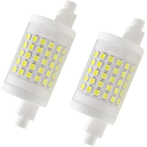 10w Led R7s Dimmable, 2 Pack, J78 Ampoule 78mm Blanc Froid 100w Ampoule Halogène Double Ended J Type Replacement