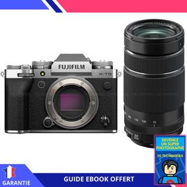 Fujifilm X-T5 Silver + XF 70-300mm f/4-5.6 R LM OIS WR + Ebook ""Devenez Un Super Photographe"" - Appareil Photo Fujifilm