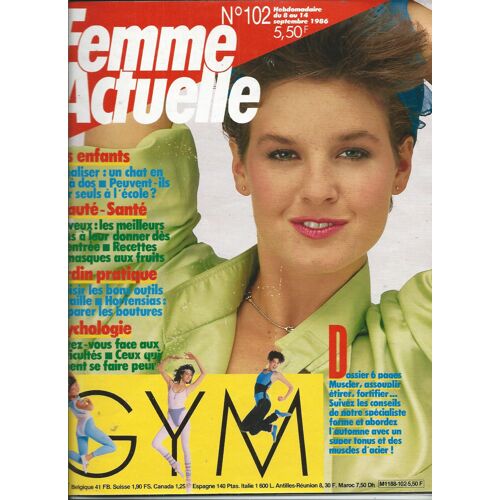 Femme Actuelle 08/09/1986 Nicolas Peyrac, Peter Gabriel, Guy Bedos, Claire Bretecher, Souad Amidou, Jean Tigana, Yoko Ono, Michel Blanc, Brialy, Christina Onassis, Sarah Mandianno,La Comtesse De Paris