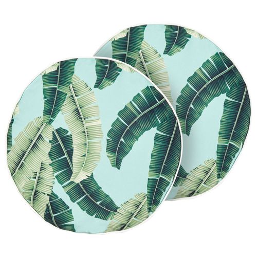 Lot De 2 Coussins Vert Boissano 40 X 40 Cm