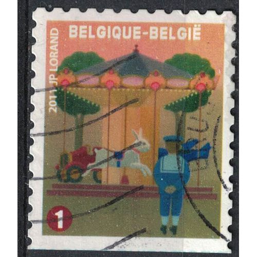 Belgique 2011 Oblitéré Used Foire Foraine Manège Carrousel D'enfants Su