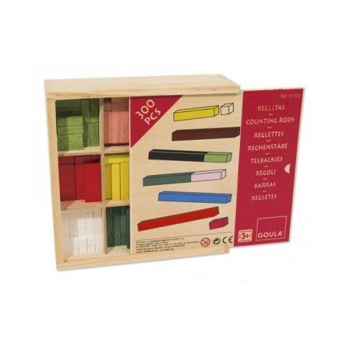 Reglettes Cuisenaire 300 Pieces En Bois - Batons De Calcul - Jeu Educatif