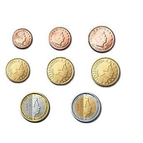 Luxembourg 2009+++ Série Complète 1ct-2euro Neuve+++Unc Issue De Rouleaux Bancaires+++Rare+++