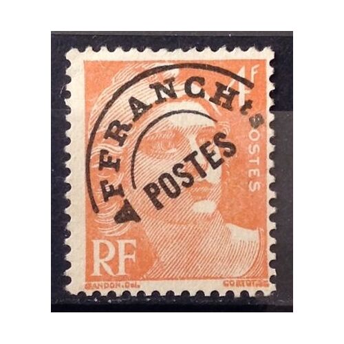 Préoblitéré Gandon 4f Orange (Très Joli N° 99) Obl - France Année 1945 - N22716