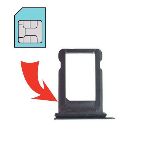 Tiroir Carte Sim Iphone X - Couleur Noir