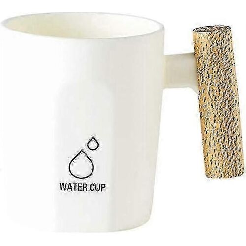 Mignon Bain De Bouche Tasse De Lavage Tasse De Lait Brosse Dents Tasse En Plastique Tasse 500ml Blanc Avec Poignée