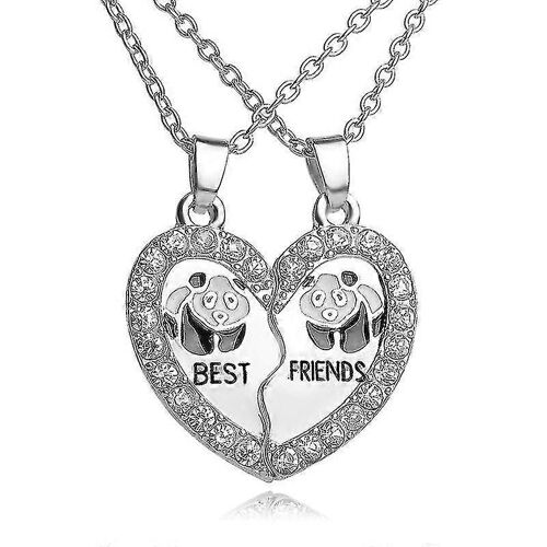 Collier Best Friend Pour 2, Pendentif Panda Pour Cadeaux De La Saint-Valentin