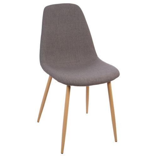 Chaise design scandinave Roka - Gris foncé