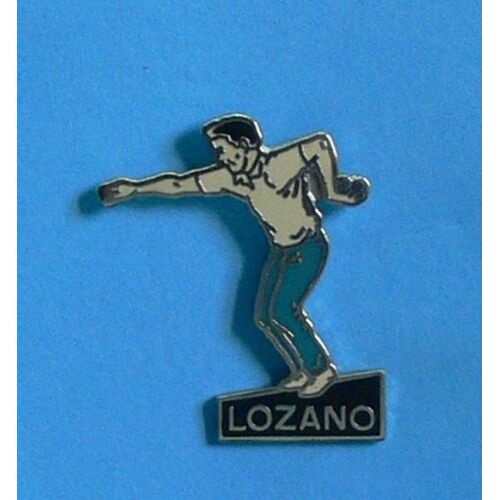13998 // 1 Pin's : Pétanque / Lozano André / Olmars / Champion Du Monde . (Alpes Trophées)
