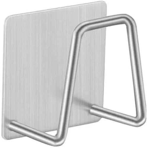 HobbyTech Porte éponge adhésif en inox pour cuisine, évier, étagère lot de 2