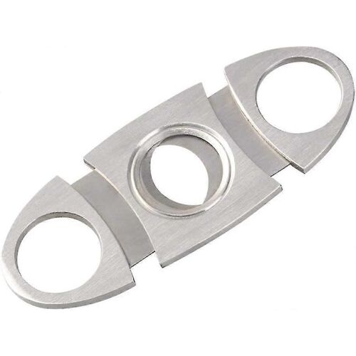 Cigar Cutter Acier Inoxydable Pocket Cigar Tool Double Guillotine Cutter Blades Ciseaux Convient Pour La Plupart Taille De Cigares