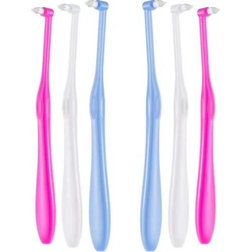 6 Pack Tufted Brosse À Dents Tufted Brush End Tufted Tapered Trimming Brosse À Dents Soft Trimming Gift