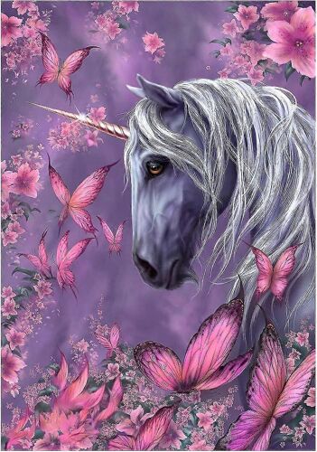 Kit De Peinture Diamant Licorne 5d, Peinture Animale Art Décoration Murale Maison 30x40cm(C) - Snngv
