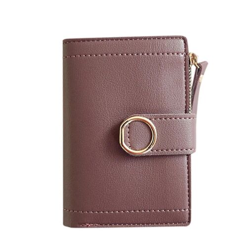 Portefeuilles pour femmes Femmes Style court Mode Couleur Pure Belle Pièce De Monnaie Porte-Monnaie Carte Porte-Monnaie Sac - SNNGV
