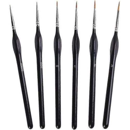 Ensemble De Pinceaux De Détail Professionnels, 6 Pinceaux Miniatures Pour Des Détails Fins Et De L'art - Snngv