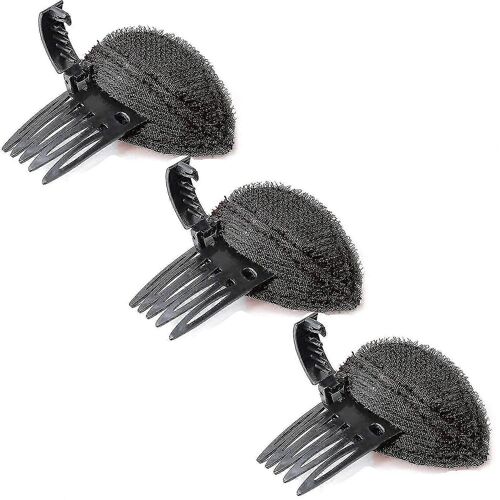 Coussin De Tête De Cheveux Soufflé Parfait, Pince Éponge De Coussin De Cheveux Moelleux Invisible, Chignon Bump It Up Volume Hair Base Set (3pcs Marron) - Snngv