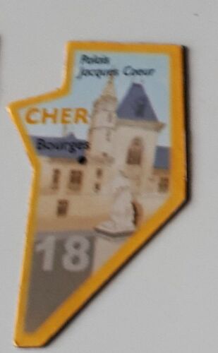 Magnet Le Gaulois - Département 18 Cher - Avec Contour Orange