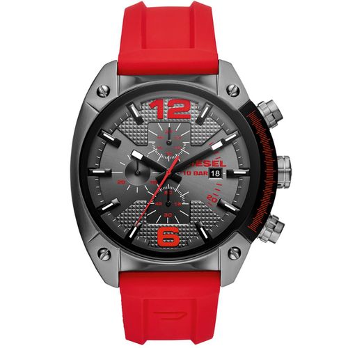 Montre Diesel En Silicone Rouge