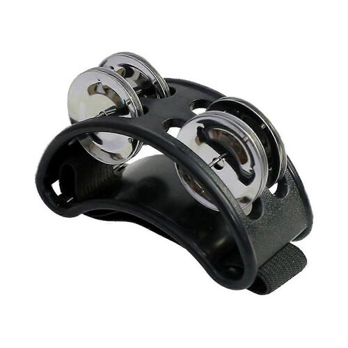Tambourin À Pied Sonore Puissant Tambourins À Pied Réglables Avec Instrument De Musique Pour La Performance Chantant Noir