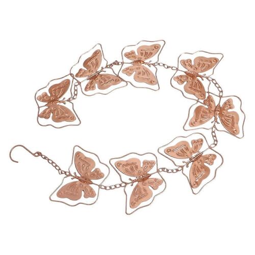 Chaîne de pluie Tuyau de descente décoratif extérieur en métal Récupérateur de pluie de drainage suspendu avec un design exquis pour cour de jardin