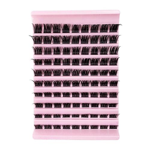 D01 Diy Cluster Cils Volume Naturel Segmenté Cils Faisceaux Extension De Cils Individuels Cils Paquet