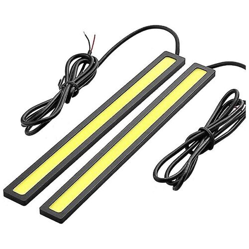 2 X Imperméable Super Lumineux Voiture Drl Brouillard Conduite Cob Led Lumière Blanc