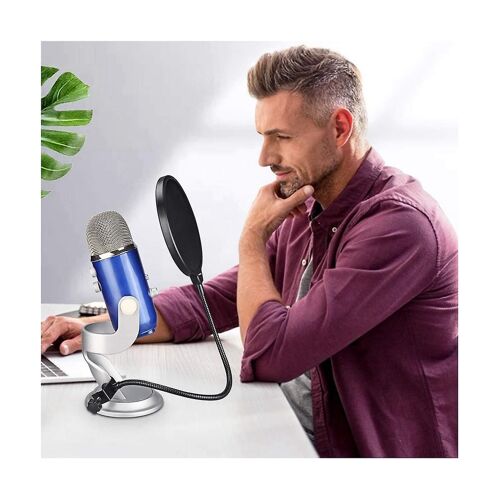 Double enregistrement anti-pulvérisation couvercle Microphone Studio d'enregistrement coupe-vent et anti-casse Microphon