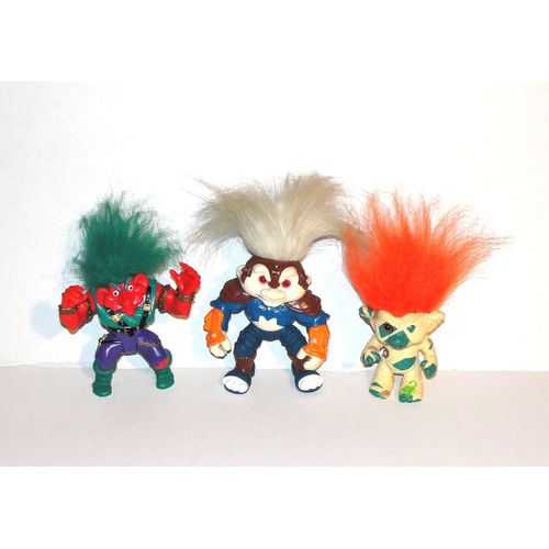 Troll Ancien Lot 3 Figurine Troll Applause Hasbro Lgf 92 93
