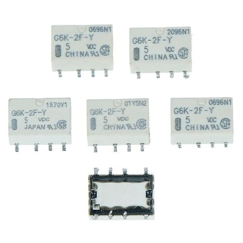 5pcs dc 5v smd G6K-2F-Y signal relais 8pin pour relais omron SHYTMV