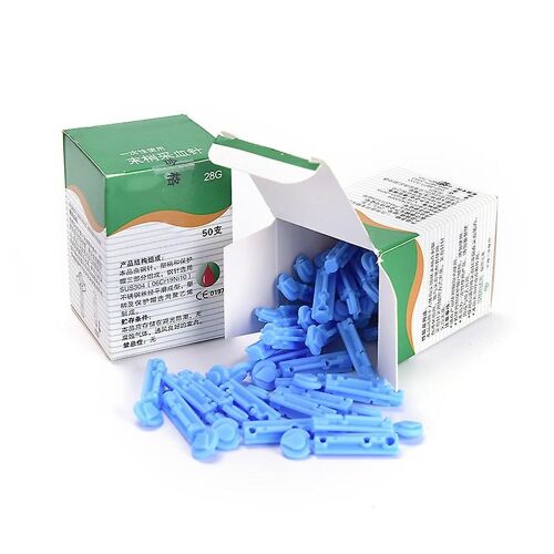 50 Pcs Lancets Stériles 28g Pour Le Remplacement Des Lancettes Medi Touch Stériles 