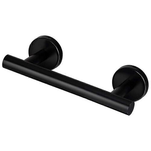 Porte-serviettes, porte-serviettes simples noir mat de 9 pouces pour salle de bain cuisine porte-serviettes à vaisselle torchons