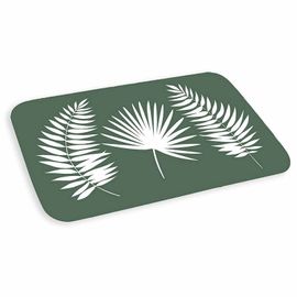 Paris Prix - Tapis De Bain Imprimé "Jungly" 45x75cm Vert