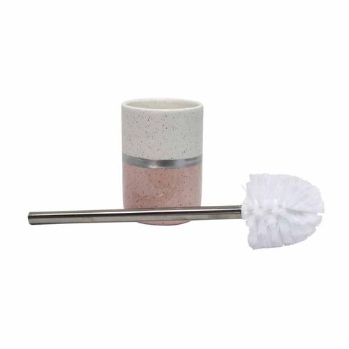 Paris Prix - Brosse Wc Design "Skyline" 38cm Rose